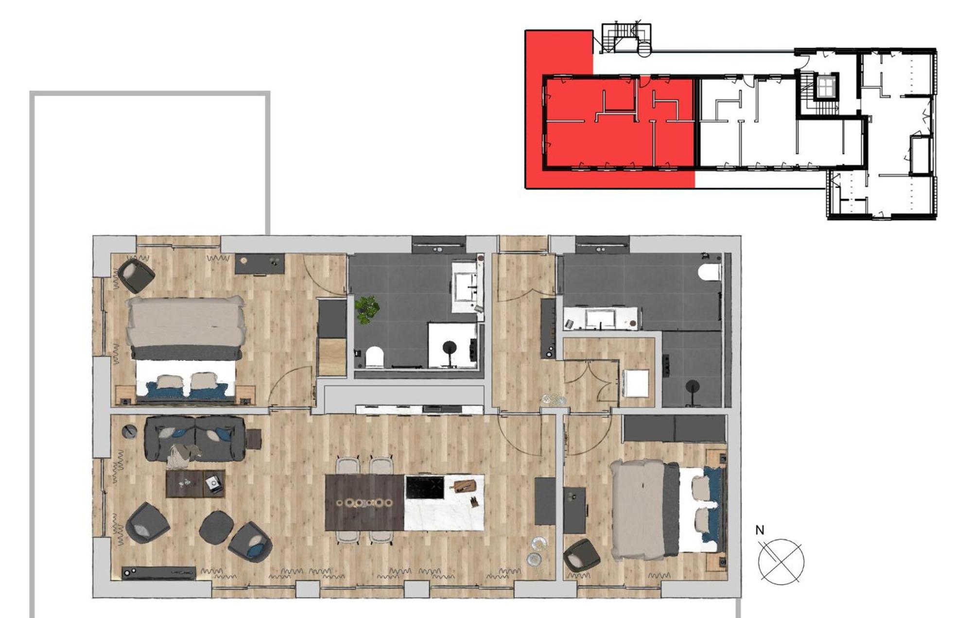 Penthouse Mit Meerblick นอร์ดชตรันด์ ภายนอก รูปภาพ